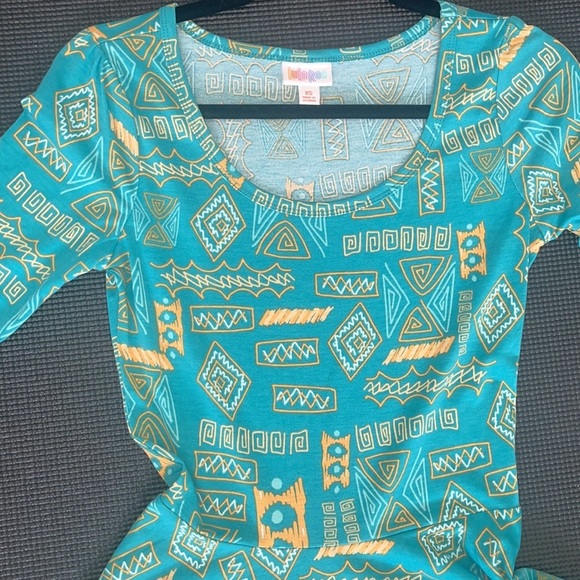 NWT LuLaRoe Nicole Dress midi full circle skirt scoop neck fitted bodice XS & L - Picture 3 of 15